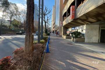 敷地東側の前面道路　