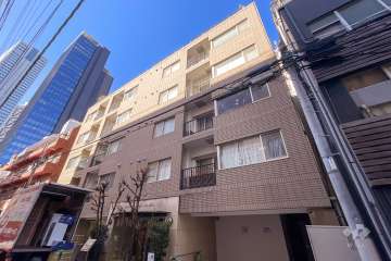 デュオスカーラ西新宿の外観（北東側から）
