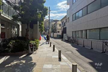 敷地南西側前面道路（北西側から）