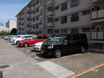 北側の敷地内駐車場（屋外平面式）