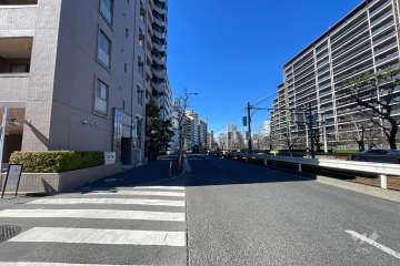 敷地北側の前面道路