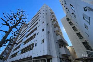 ハラダ面影橋マンションの外観（北西側から）