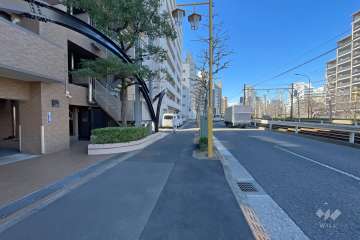 敷地北側の前面道路