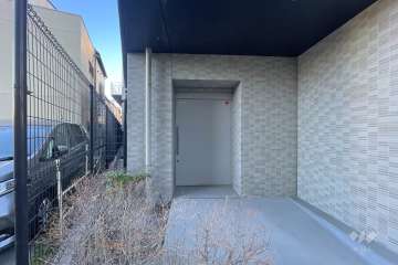 駐輪場の出入り口