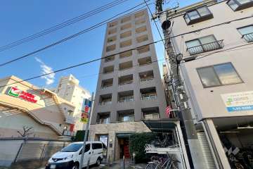 OLIO早稲田の外観（北西側から）