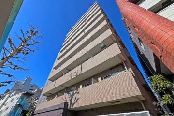 パレステュディオ早稲田パークビューの外観（南東側から）