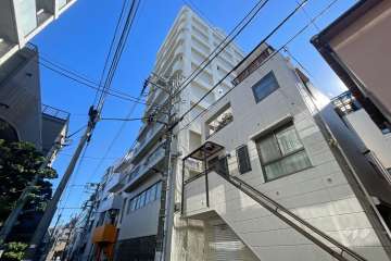 早稲田スカイマンションの外観（北西側から）