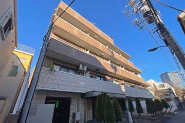 デュオスカーラ新大久保の外観（南東側から）