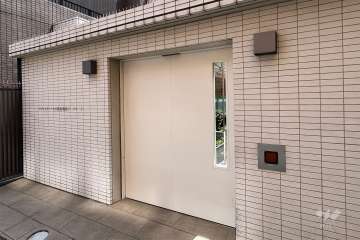 駐輪場の出入口