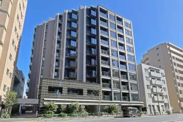 セントラルレジデンス外苑西通りの外観（北西側から）