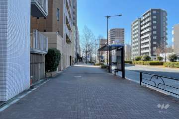 敷地北西側の前面道路　