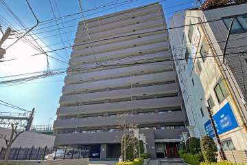 ライオンズステーションプラザ中井の外観（北東側から）