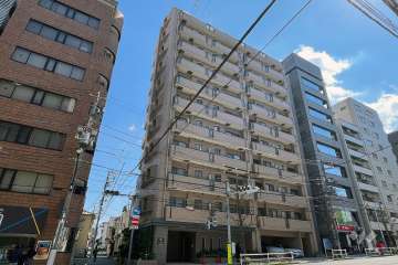 フリーディオ神楽坂の外観（北西側から）