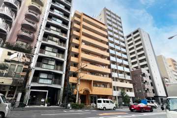 ライオンズマンション神楽坂第6の外観（北東側から）