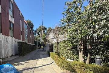 敷地南側の前面道路　