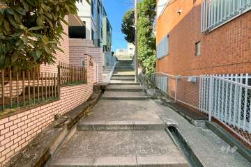 敷地南側の前面道路（東側から）