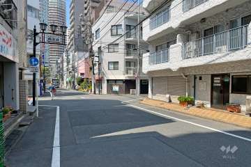 敷地南側の前面道路　