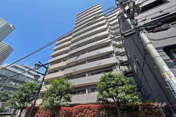 ザパームス東中野エアリィタワーの外観（南東側から）