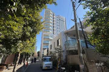 ザ・パークハウス新宿柏木の外観（北西側から）