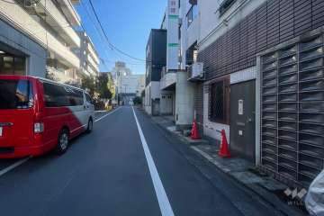 敷地南側の前面道路　