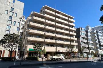 藤和シティホームズ新宿余丁町の外観（西側から）