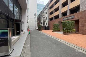 敷地南側の前面道路　