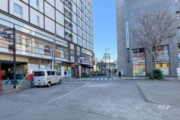 敷地北側の前面道路