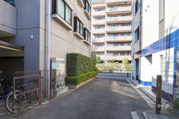 敷地北側の前面道路