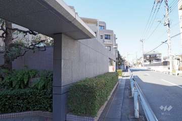 敷地北東側の前面道路　