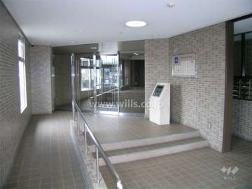 オートロック付きのエントランス