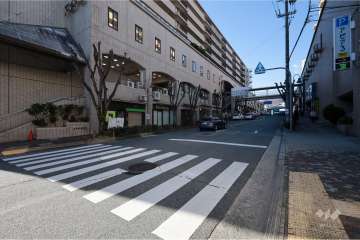 敷地北側の前面道路