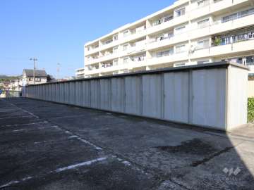 敷地北側に設置されたトランクルーム