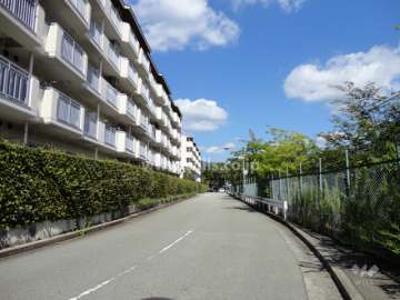 敷地南側の前面道路