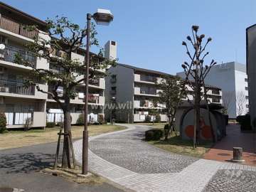 敷地中央の通路