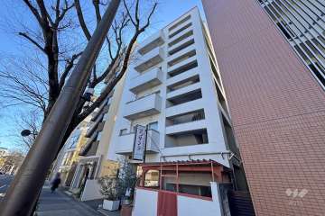 レック八幡山マンションの外観（北西側から）