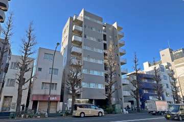 グランドメゾン南阿佐ヶ谷の外観（北東側から）