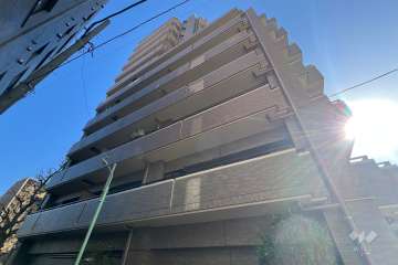 ライオンズステーションプラザ南阿佐ヶ谷の外観（西側から）