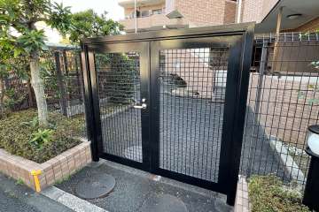 駐輪場の出入り口