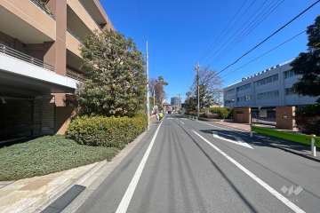 敷地南東側の前面道路　