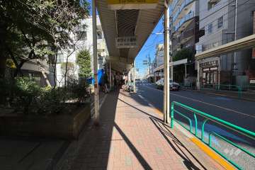 敷地の東側前面道路（南側から）
