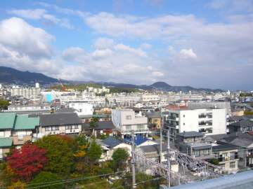 屋上からの眺めは抜群です