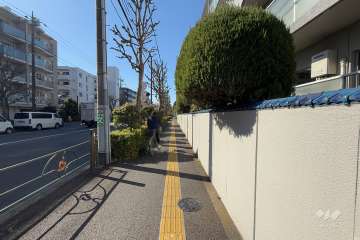 敷地南側の前面道路