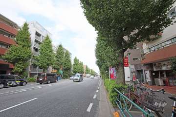 敷地北側の前面道路