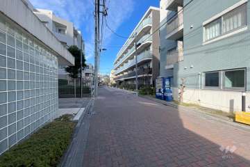 敷地南側の前面道路　