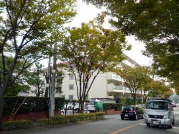 芦屋打出レックスマンションの外観（北西側から）