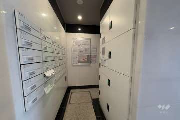 共用ポストと宅配ボックス