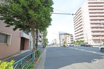 敷地東側の前面道路　