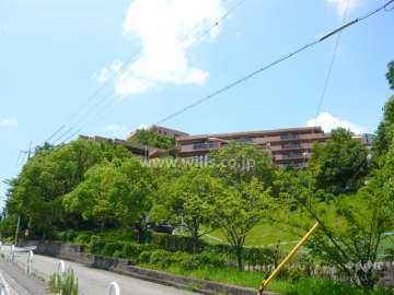 周囲を緑に囲まれています。