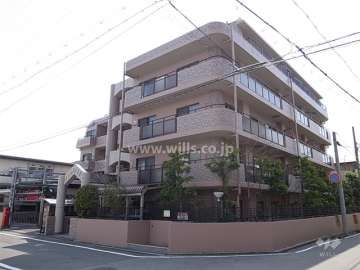 サンワプラザ芦屋の外観（北西側から）　北西の角地にあります。