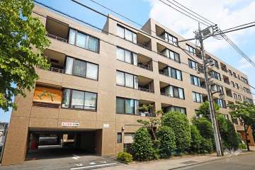 テラス杉並蚕糸の森の外観（西側から）